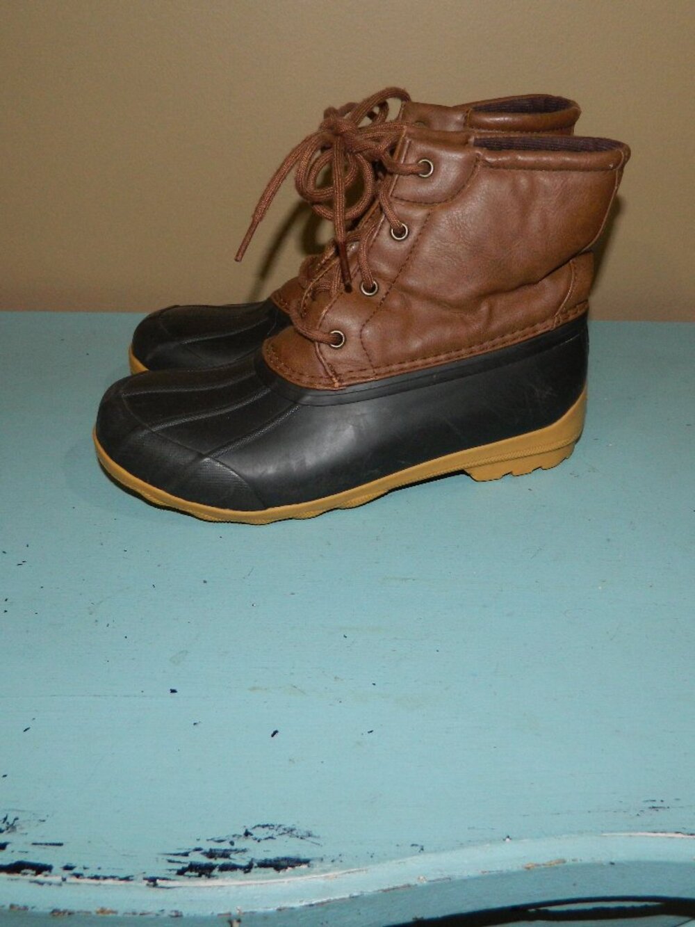 Sperry Boys Port Boots Duck Boots Size 4M